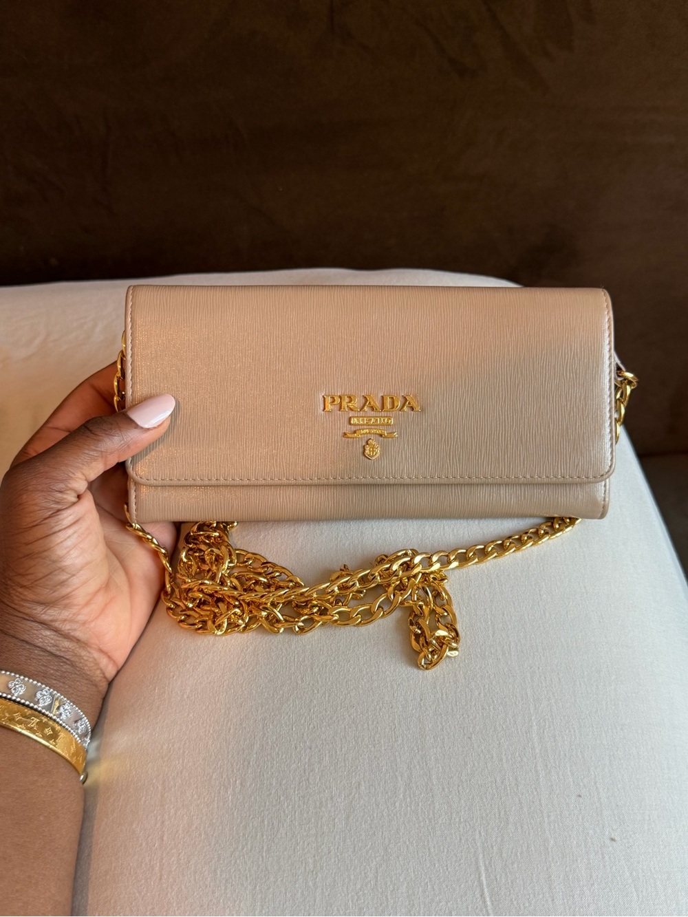 Prada Chain Leather Crossbody - Picture 2 of 4